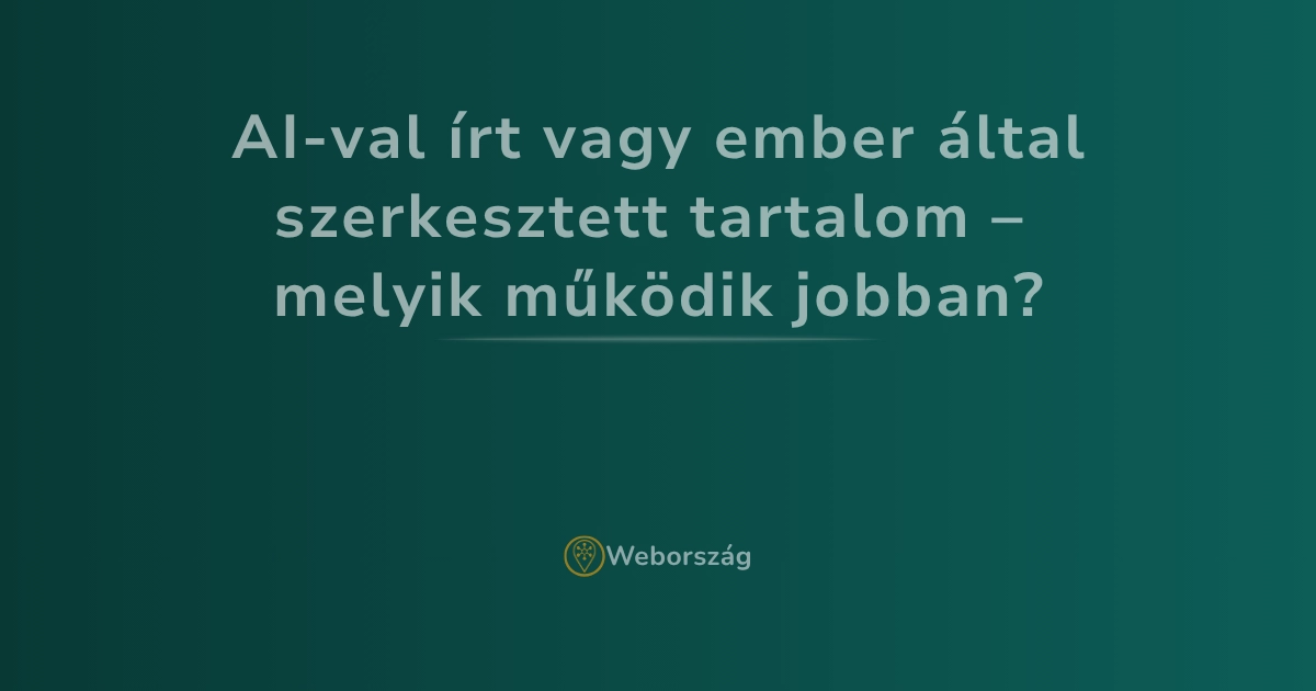 AI által írt szöveg és emberi szerkesztés összehasonlítása