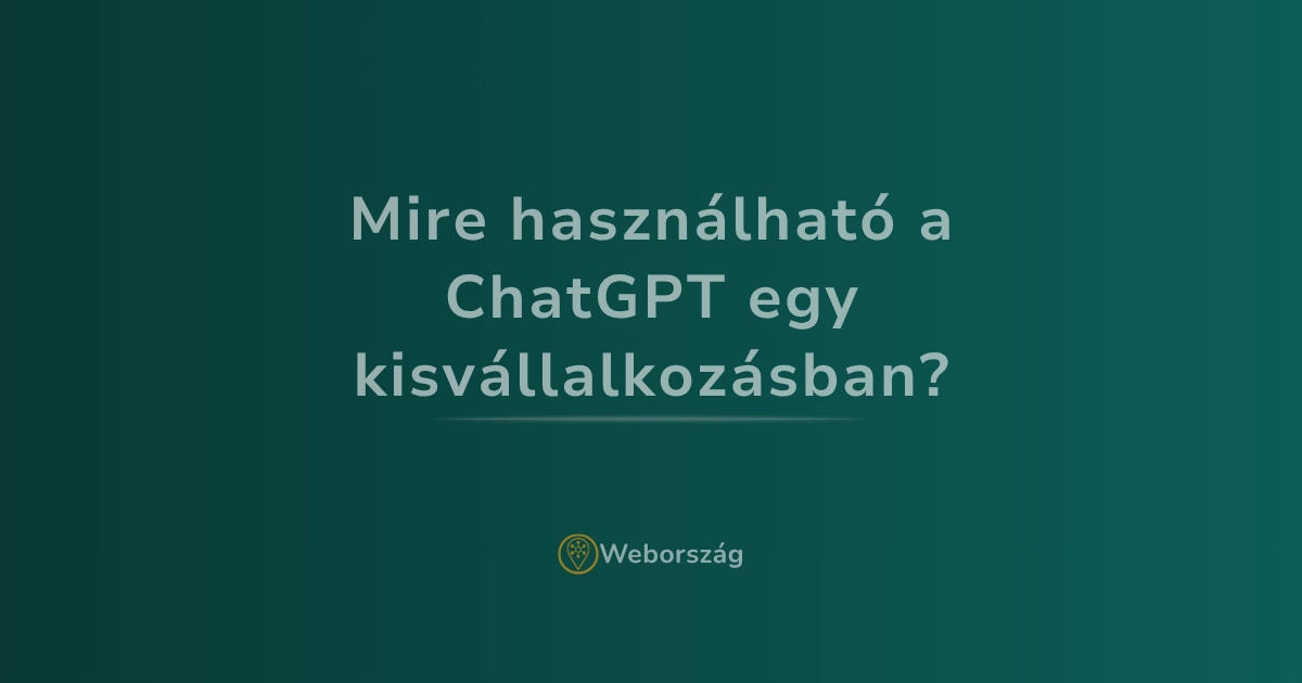 ChatGPT alkalmazása kisvállalkozásban